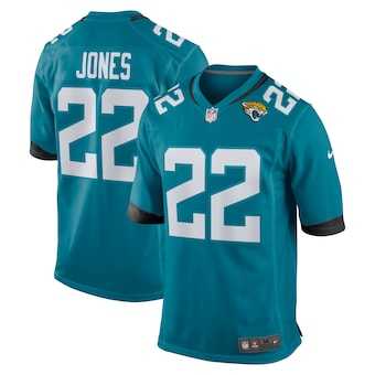 Men%27s Jacksonville Jaguars #22 Jarrian Jones Teal Team Game Nike Jersey Dzhi->kansas city chiefs->NFL Jersey